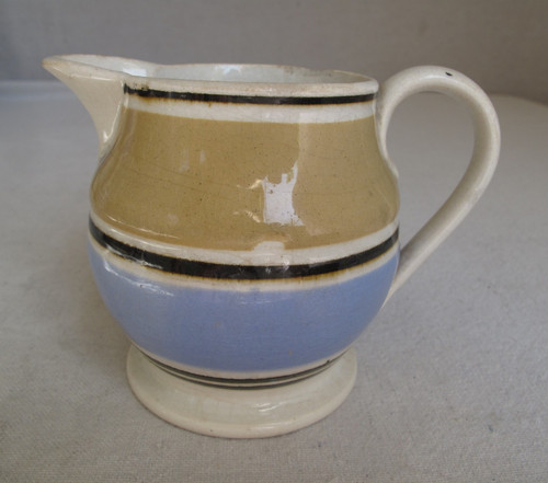 Antique mocha ware pitcher - mocha,