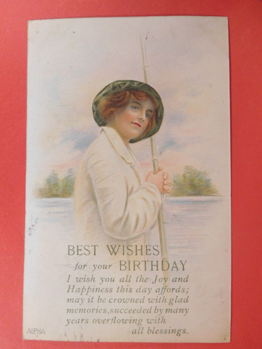 Vintage postcard glamour - vintage,