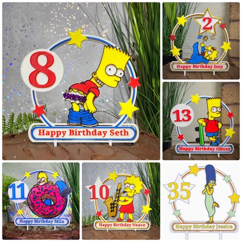 Simpson inspired acrylic cake - simpson,