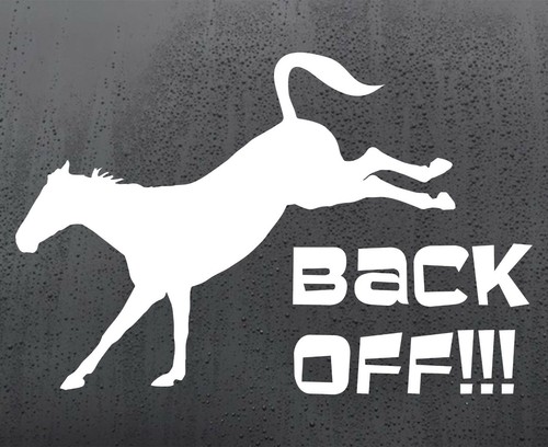 Back off horse - horse, sticker