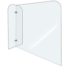 Sneeze Guard 5MM Desk Divider