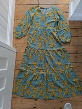 Zanzea Maxi Dress Green Floral