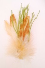 Feather Brooch Pin Buttonhole brown A beautiful and eye catching feather hat pin