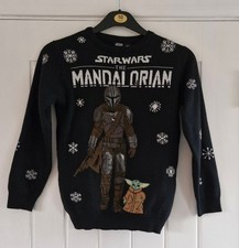 Star Wars Mandalorian Christmas Jumper Age 10-11 years