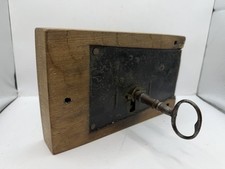 Antique Iron Door Lock and Key