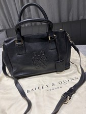 Bailey Quinn Small Black Leather Handbag Shoulder Bag