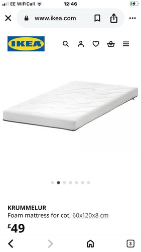 Ikea cot mattress - ikea,