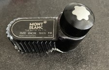 Vintage MONT BLANC 52ml Inkwell Ink Bottle W. Ger. BLACK, Mostly Full Ca.60’