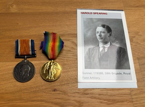 Ww1 medals pair - ww1,