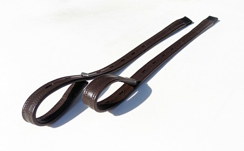 Black brown leather t bar - black/, t-bar