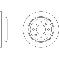 2x Brake Discs Solid For Honda