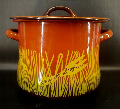 Vintage orange enamel - vintage,