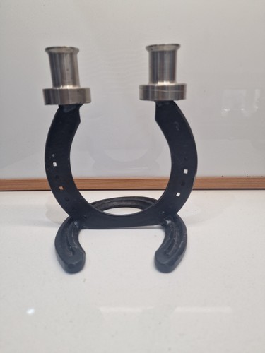 Vintage horseshoe candle - vintage,