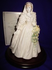 LARGE COALPORT ROYAL BRIDES LTD EDITION  FIGURINE DIANA PRINCESS OF WALES CW438