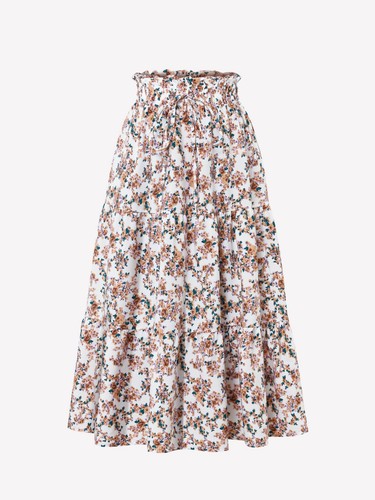 Boho womens high elastic waist - elastic,