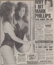 Extremely rare Kathy Lloyd 1987 newspaper Mirror photo