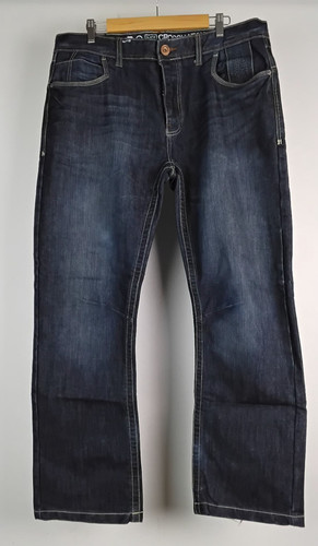 Men dark blue straight - men's, leg