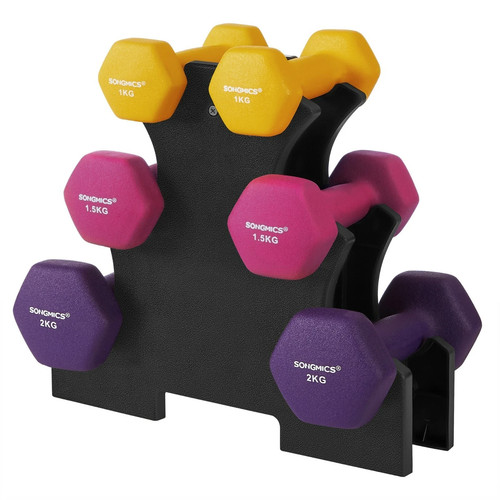 Hex dumbbell set with - dumbbell,