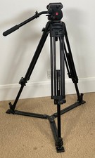 Manfrotto 525MVB Tripod with 503HDV Fluid Head plus MBAG90P bag - no plate
