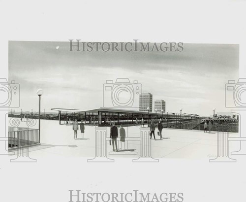 1965 press photo - press, drawing