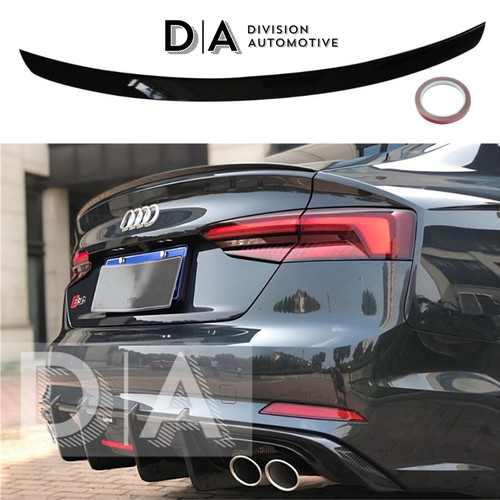 Rear trunk spoiler wing black - trunk,