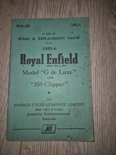 Vintage royal enfield spares - enfield,
