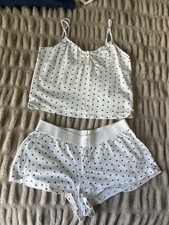 primark blue and white pyjama