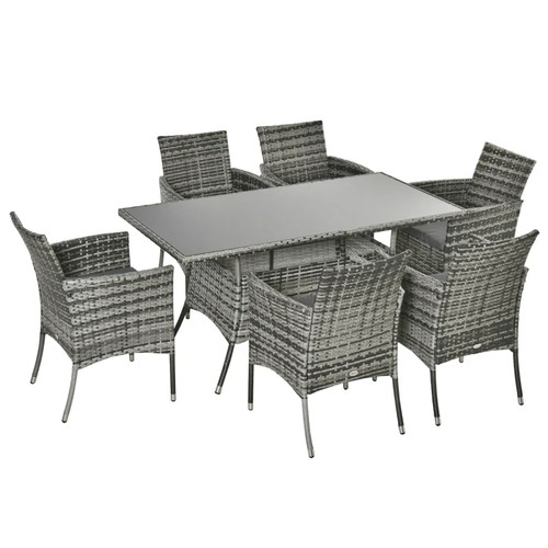 Rattan dining set for - set, with