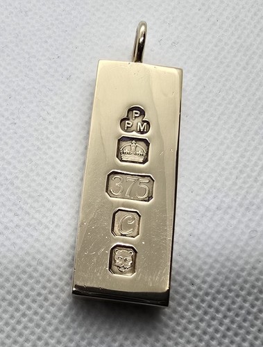9ct yellow gold ingot - yellow,