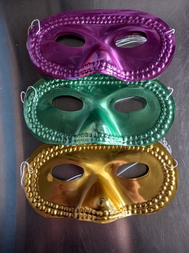 Colorful mardi gras plastic - colorful,