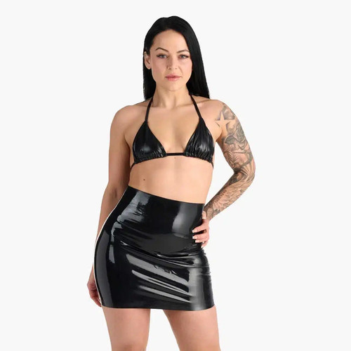 You black latex mini - you,