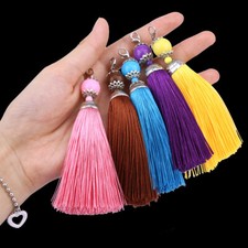 Silk tassel 11cm + clasp for fashion decorate 20 COLOURS in1/2/5 PACKs UKseller
