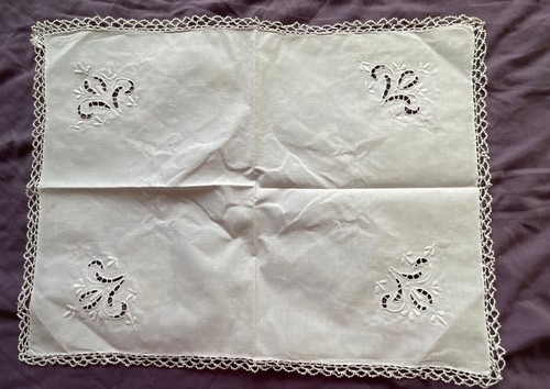 Vintage white embroidered