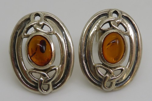 Sterling silver amber - sterling,