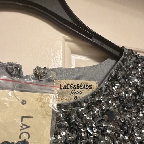 Lace beads grey - beads, chiffon