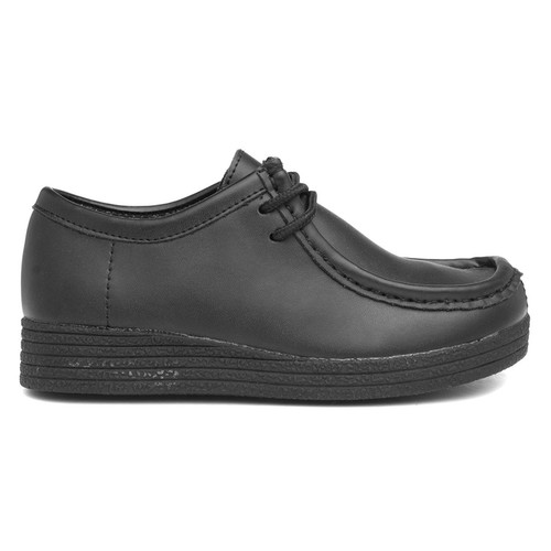 Kids black school shoes - kids, lace