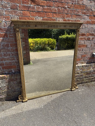 Wonderful large antique gilt - a,