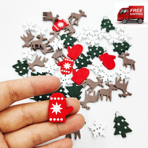 Christmas wooden ornaments - christmas,