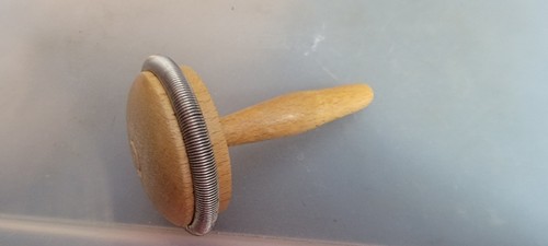 Vintage hard wood darning - wood, egg