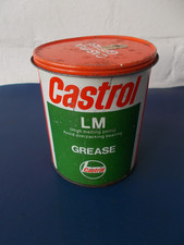 VINTAGE CASTROL LM GREASE TIN 500g (1.1 Pounds) c1980s