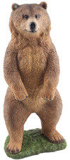 Brown bear ornament resin - brown,