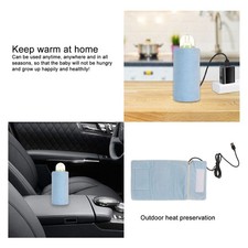 Baby Bottle Warmer Blue Cotton