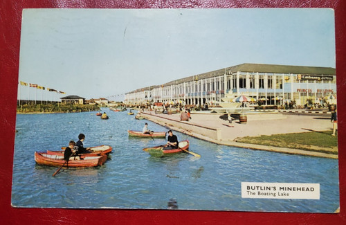 Butlins minehead postcard - butlins,