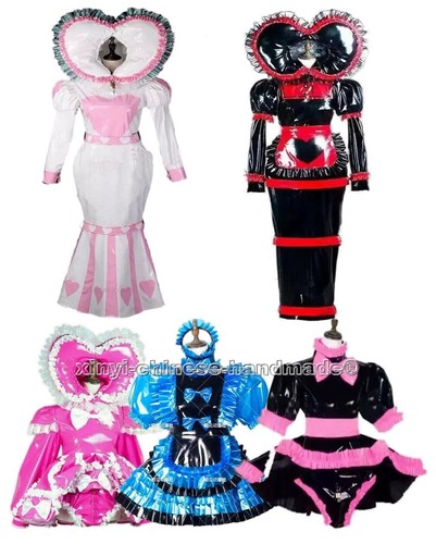 Sissy maid pvc dress lockable