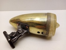 Vintage Bicycle Lamp Lucas Dynamo Head Front Light, Rare Brass Look Alike