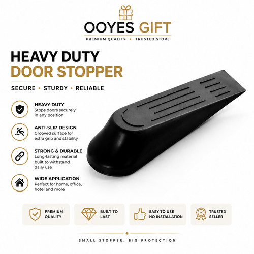 Door wedge rubber heavy - rubber, duty