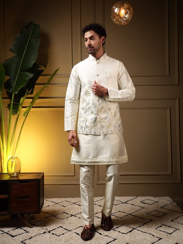 Mens indian kurta pajama koti - indian,