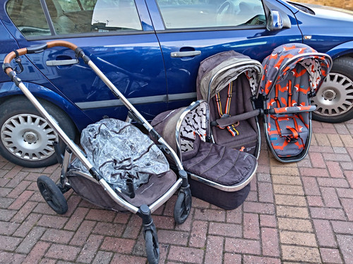 Cosatto grey orange fox print - grey/orange,