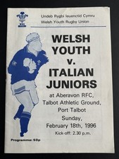 WELSH YOUTH v ITALIAN JUNIORS