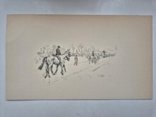 Antique Pencil Drawing Fox